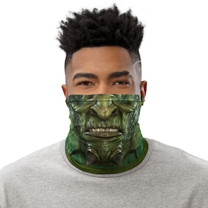 Monster Face Mask | Demon Face Mask - Neck Gaiter | Horror Face Mask