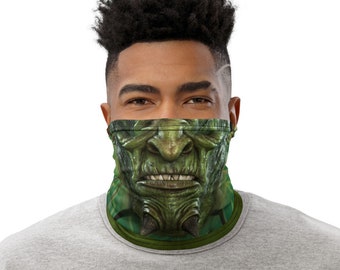 Monster Face Mask | Demon Face Mask - Neck Gaiter | Horror Face Mask