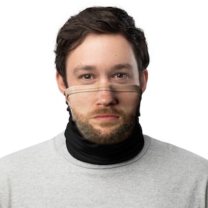 Realistic Beard Face Mask - Neck Gaiter