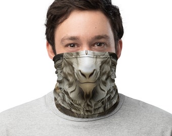 Polaina de cuello con cara de cabra