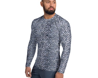 Camiseta de tela con estampado de armadura de arquero de escamas para hombre