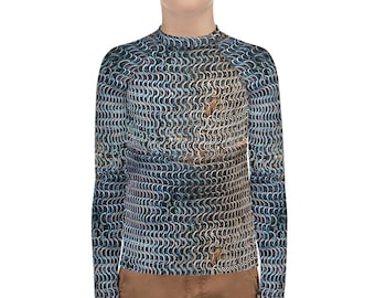 Chainmail Armor Cloth Print Teen / Youth Rash Guard