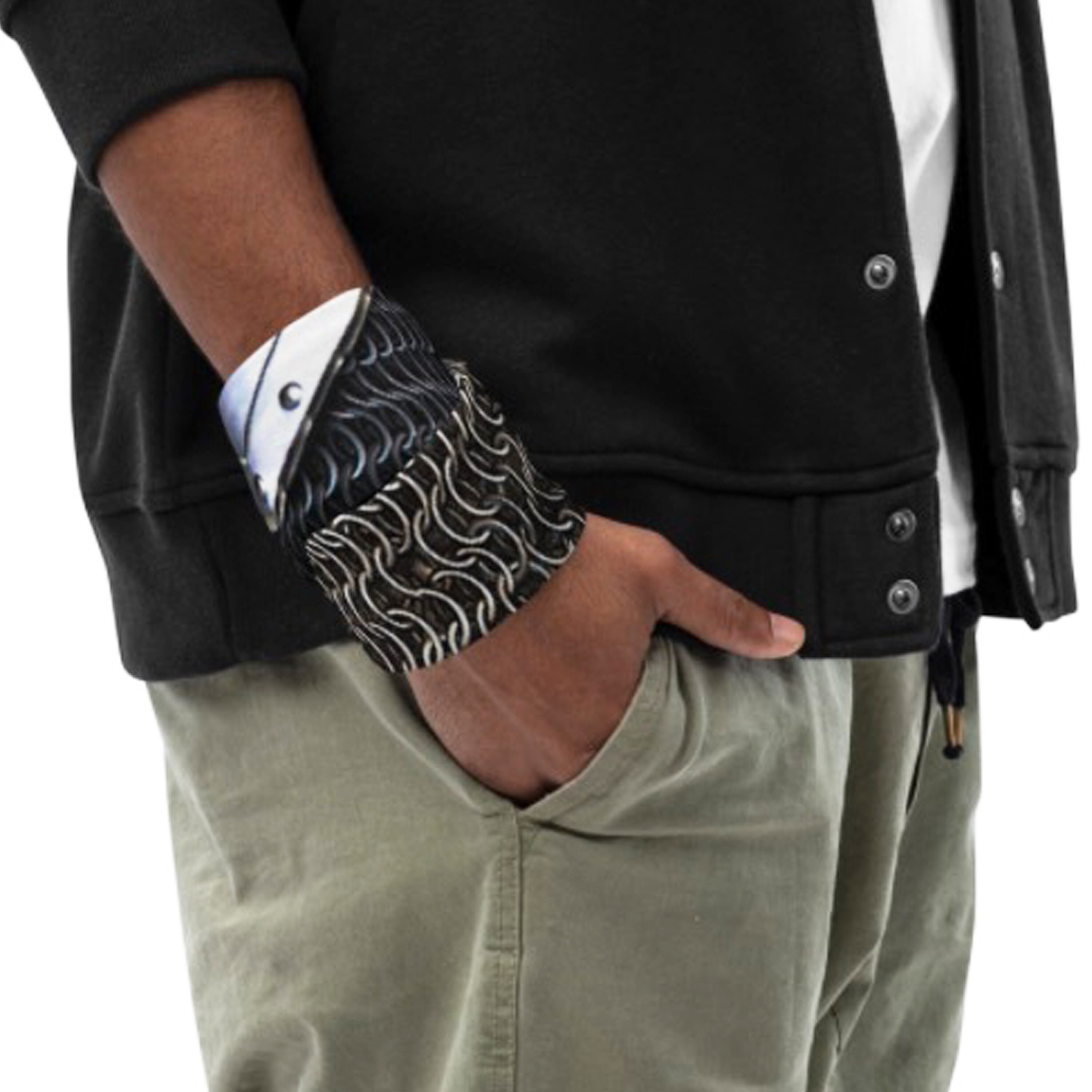 Black Knight Armor Face Mask & Chainmail Realistic Design Neck - Etsy