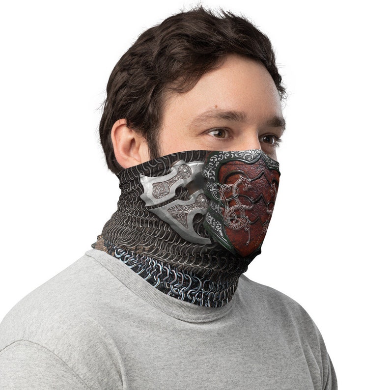 Viking Armor Face Mask Chainmail Face Mask Neck Gaiter - Etsy Canada