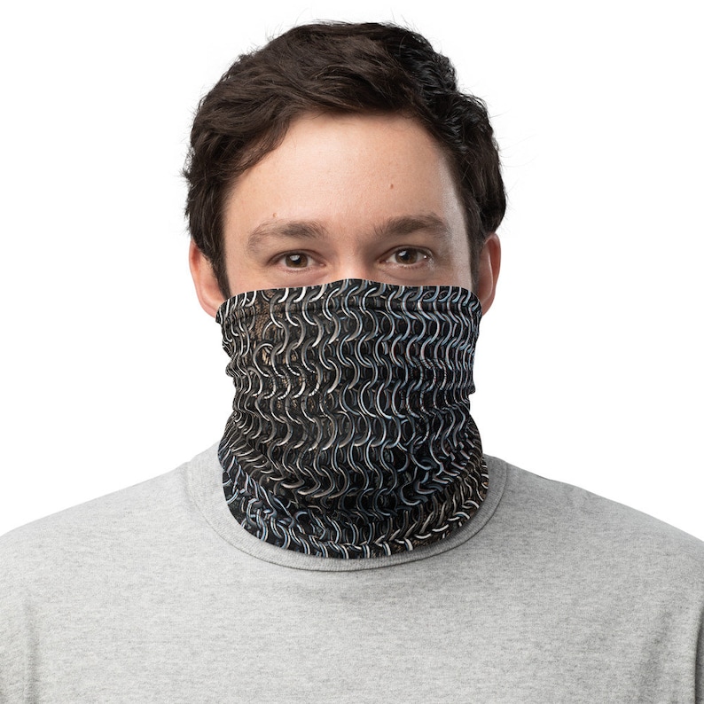 Chainmail Armor Face Mask - Neck Gaiter image 1