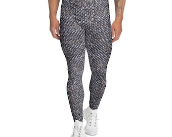 Leggings en tissu à motif écailles pour hommes, PETITES ÉCHELLES