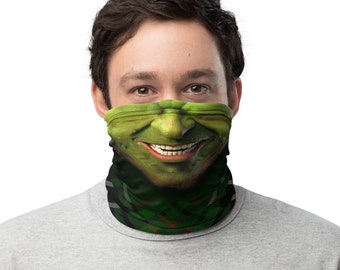 Máscara de travesura de duende realista del día de San Patricio disfraz de duende cuello polaina