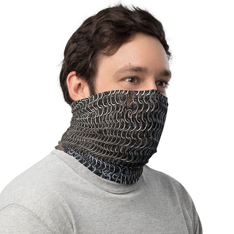Chainmail Armor Face Mask - Neck Gaiter image 2