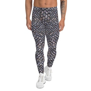 Scale Mail Rüstung Stoffdruck Herren Leggings