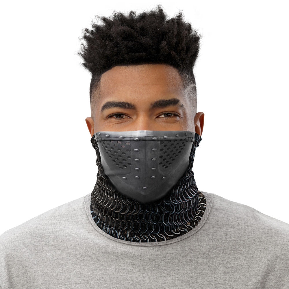 Knight's Armor & Chainmail Realistic Design Neck Gaiter