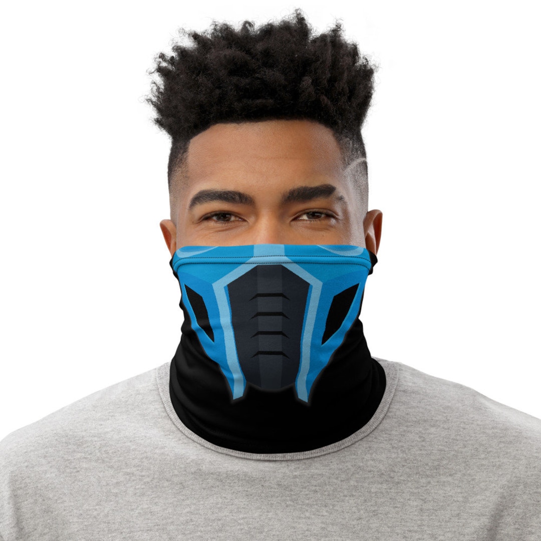 Blue Ninja Mask Neck Gaiter: Video Game Bandana - Etsy