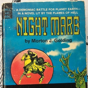 Vintage Science Fiction Paperback - NIGHTMARE 1st Edition M. J. Golding 1970