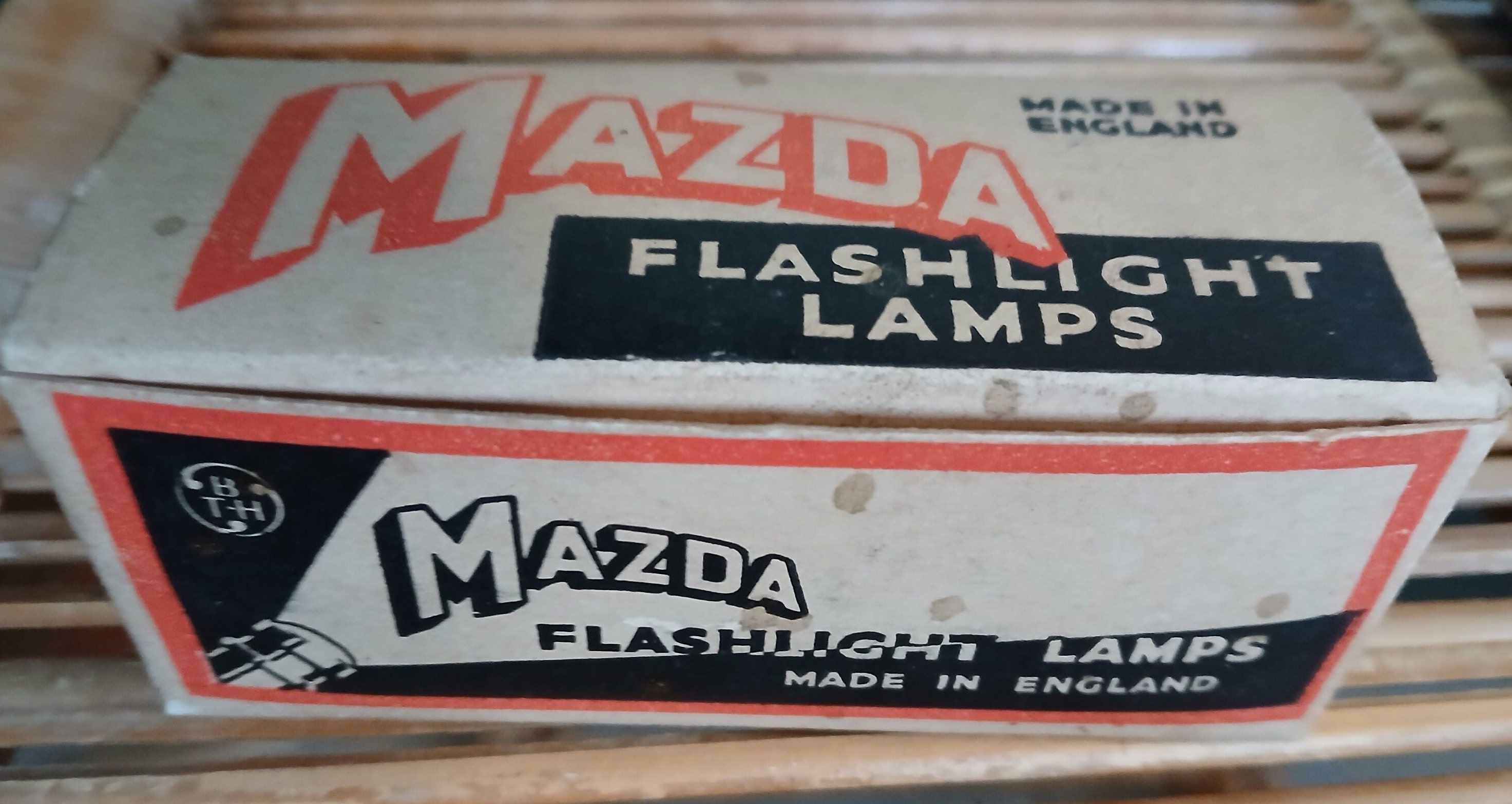 マツダランプ　アンティーク　ボテ箱　ラビットスクーター Vintage MAZDA Flashlight Lamps Box of X 10 UNUSED - 1960's