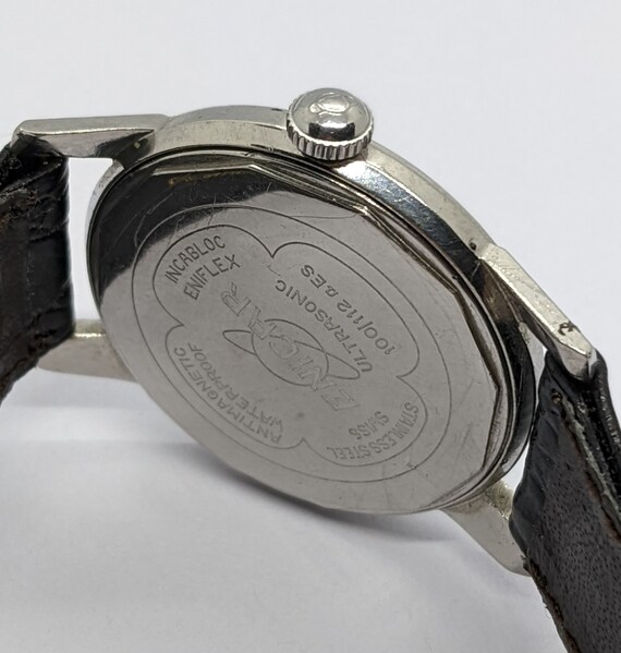 Vintage ENICAR ULTRASONIC Gents Windup Watch Incabloc… Gem