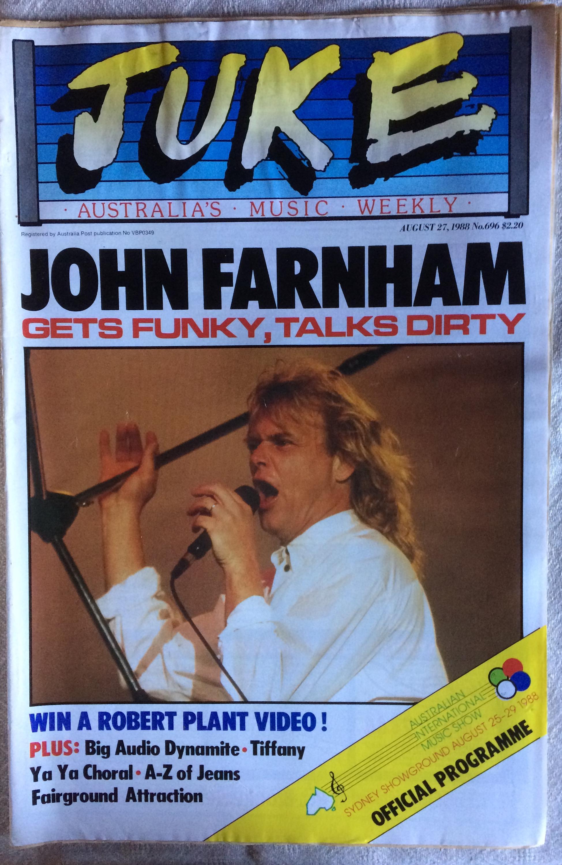 JUKE JOHN FARNHAM Music Magazine Australian 1980's Ex Cond - Etsy
