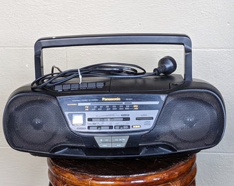 Vintage NATIONAL PANASONIC Boombox Japan-Made RX-DS11 Radio / Cassette / Cd Player c1980 All Working