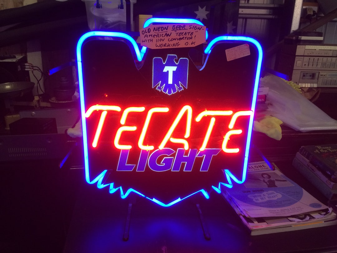 NEON BEER Sign tecate From California USA Man Cave Item Etsy