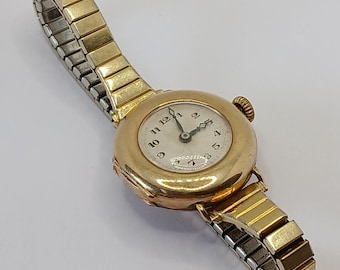 Vintage Tudor 9ct Rose Gold Ladies Watch – Art Deco Handley  display picture 3