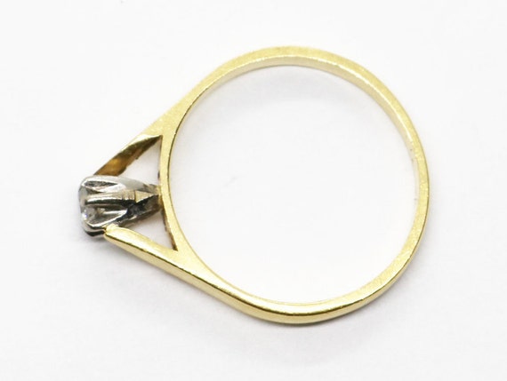 9ct Solid Gold Engagement Ring with Diamond - image 5