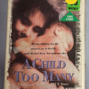 Vintage CLAMSHELL VHS A Child Too Many Ex-Rental