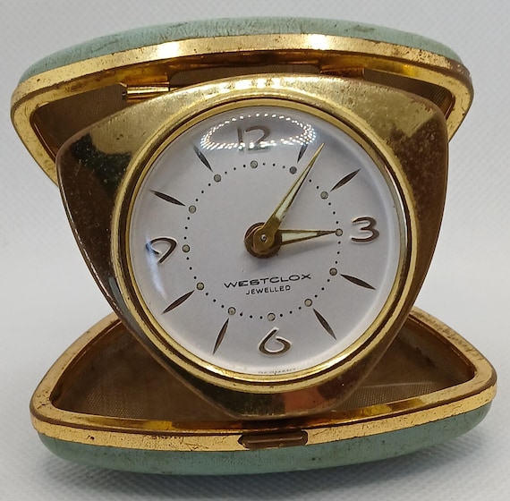 アメリカ製 50's？ WESTCLOX electric ヴィンテージ 時計 Vintage WESTCLOX 1950's Small Wind-up Travel Clock Made in Germany
