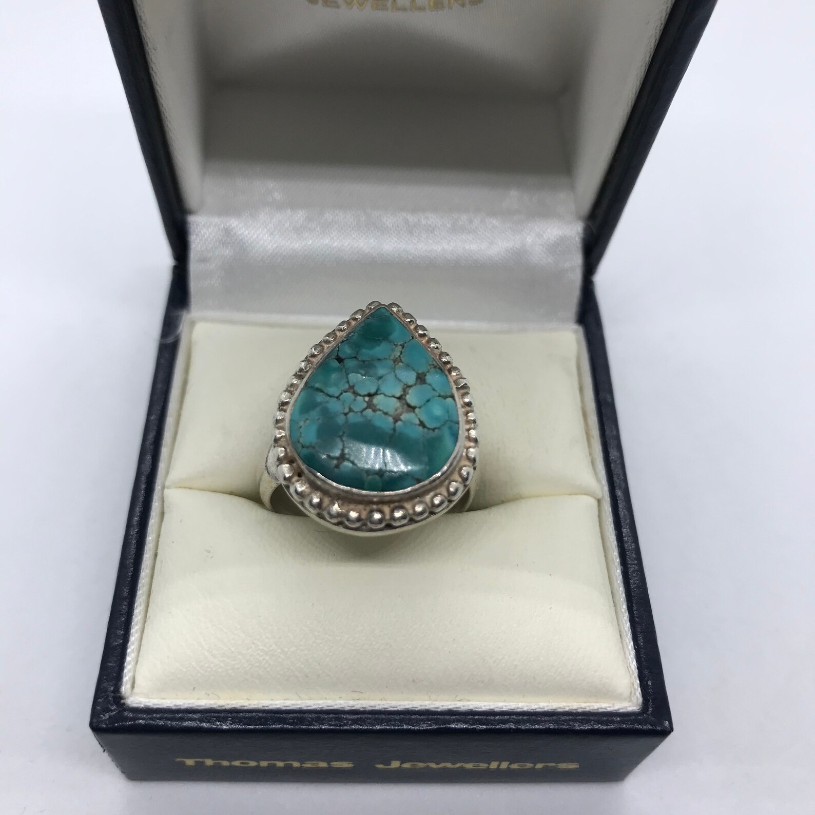 Sterling Silber Damen Ring mit einem blauen Stein Etsy