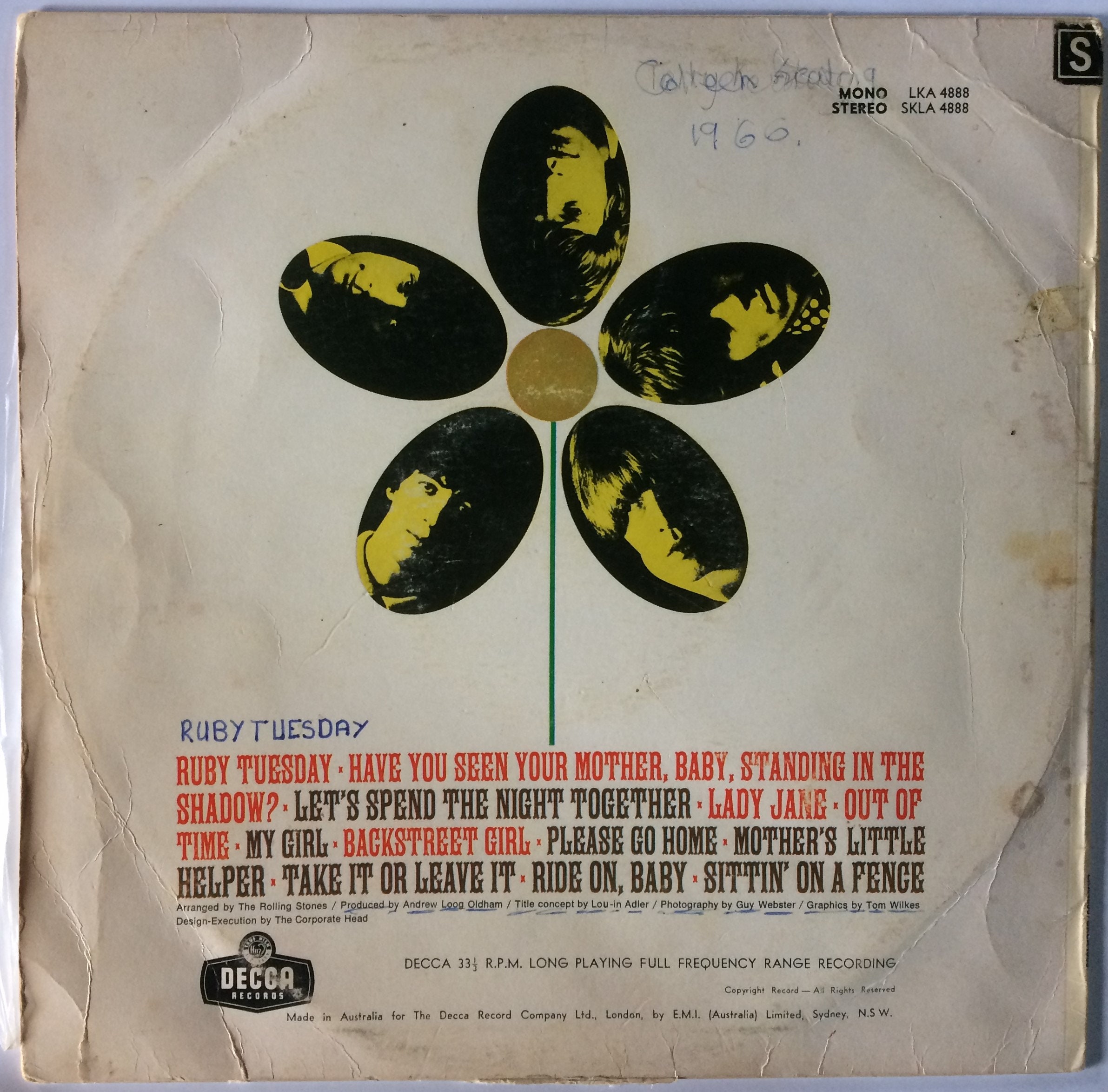 The Rolling Stones Second Album - FLOWERS Decca 1967 Vinyl LP - Etsy