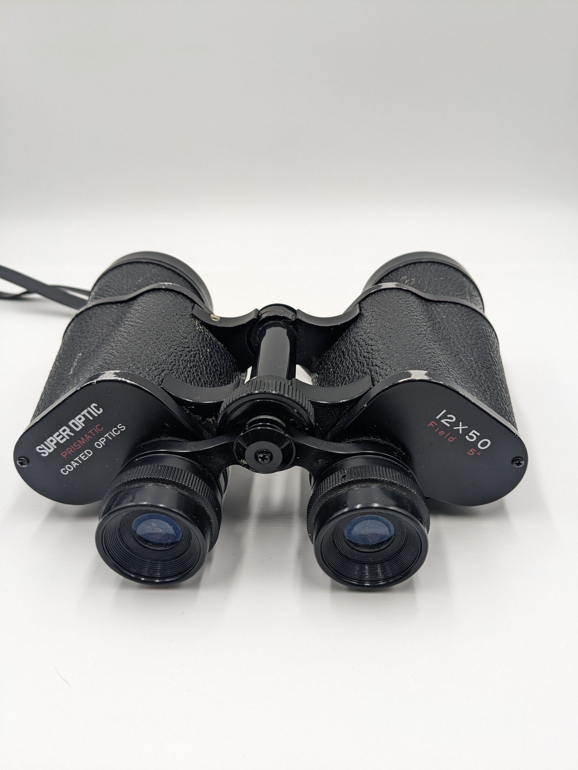 SUPER OPTIC 12 X 50 Binoculars 5 Degree Field EX Condition Japan
