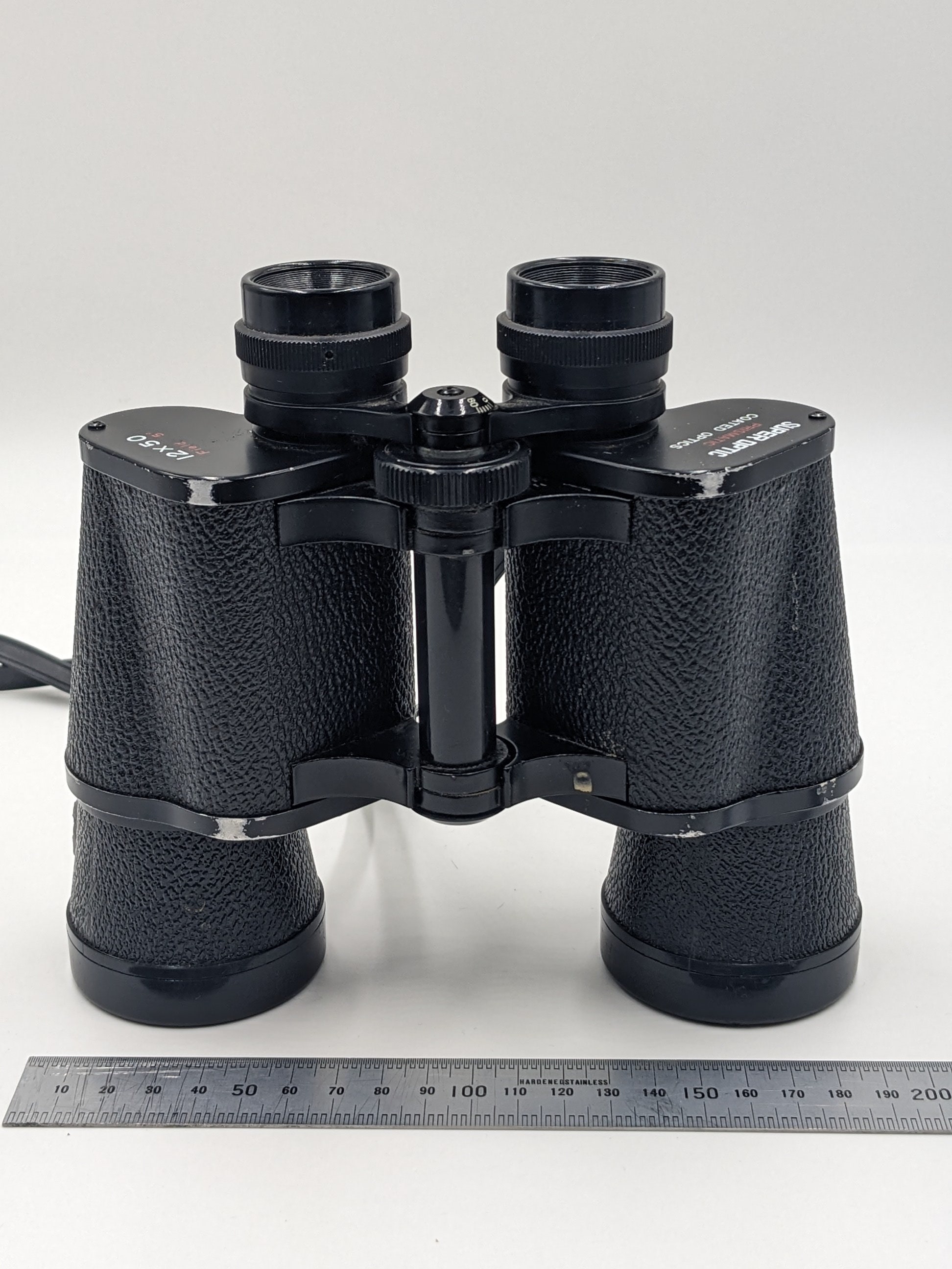 SUPER-OPTIC 12 X 50 Binoculars 5 Degree Field EX Condition - Japan