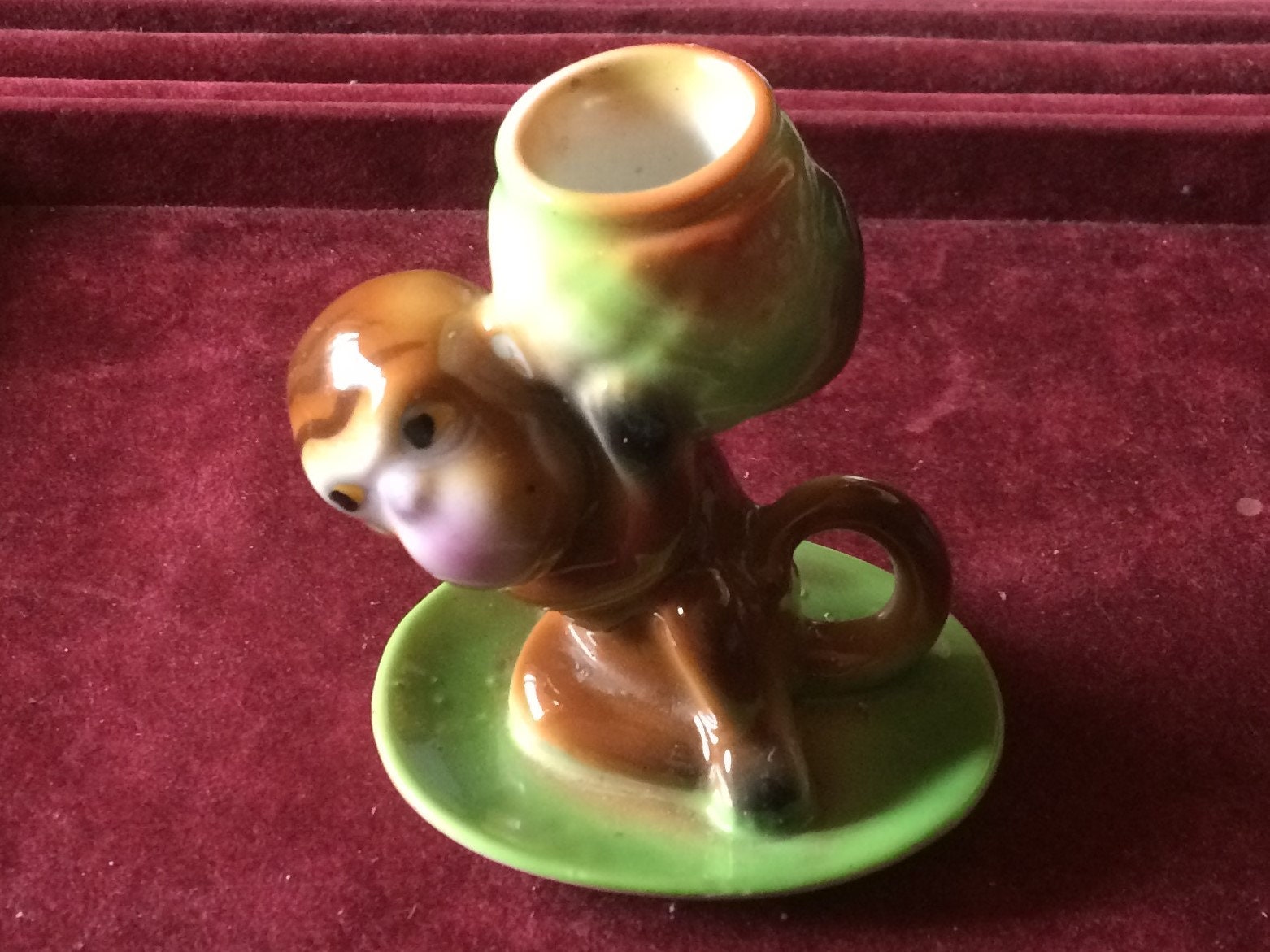 Vintage MONKEY 1930's toothpick holder Japan Made Etsy