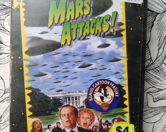 Vintage Big Box VHS 'MARS ATTACKS' 1996 Science Fiction Cult Pal