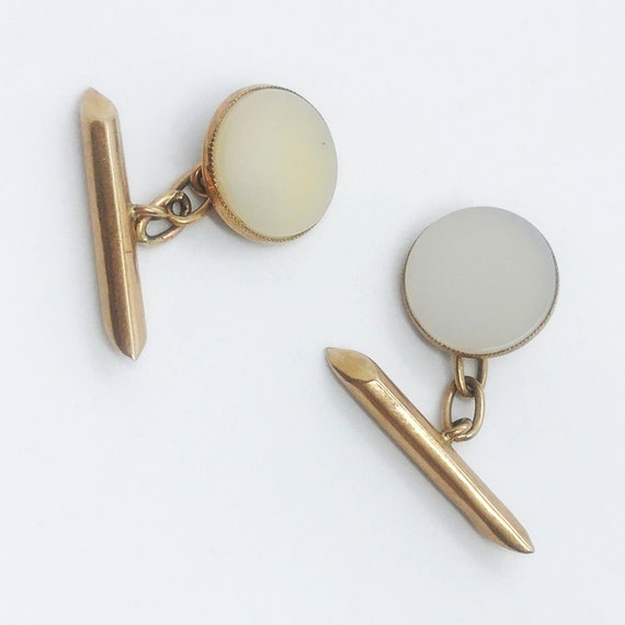 Antique English 9ct Gold Cufflinks - image 2