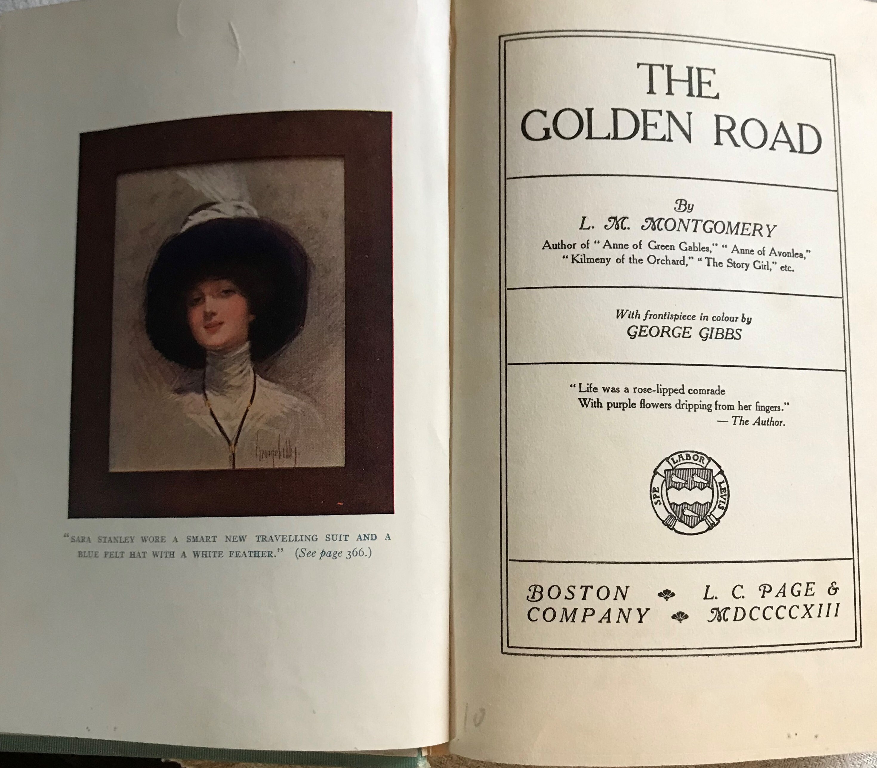 【初版】時の扉の向こうには L.M.モンゴメリ 黄金の道 - L. M. モンゴメリ 1913 年 初版 ハードカバー - Etsy 日本