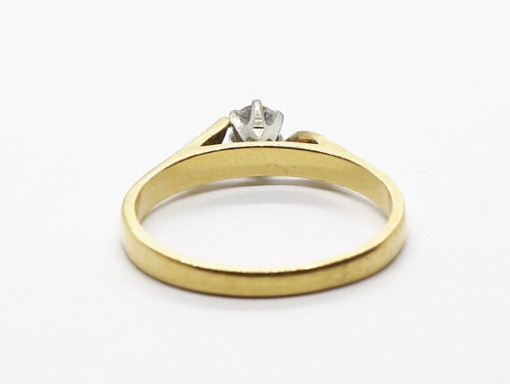 9ct Solid Gold Engagement Ring with Diamond - image 3