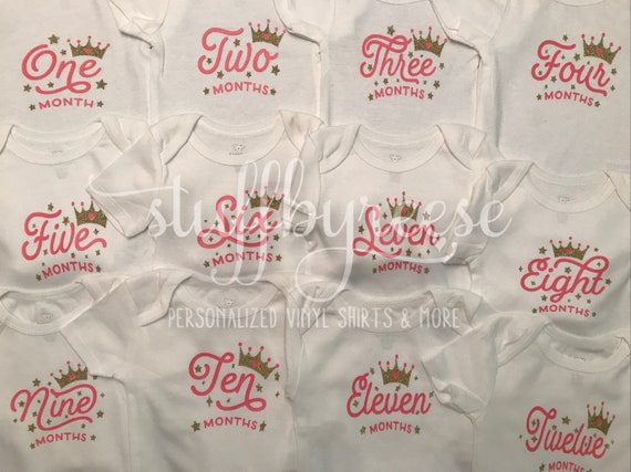 monthly milestone bodysuits