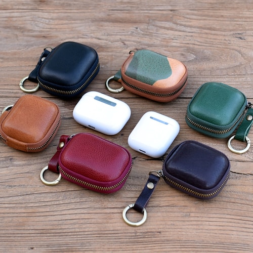 Leather AirPod Cases Leather Airpods Case Earbud Holder Headphone