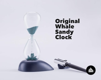 Hourglass timer Whale Sand hourglass Kitchen timer Home decor Wooden hourglass charm Sand clock Egg timer Sand timer Table clock Cetacea