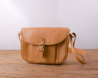 Kleine tas dames Lederen boekentas vrouwen Kleine crossbody tas Mini tas Tan crossbody tas Cross body tas Kleine schoudertas