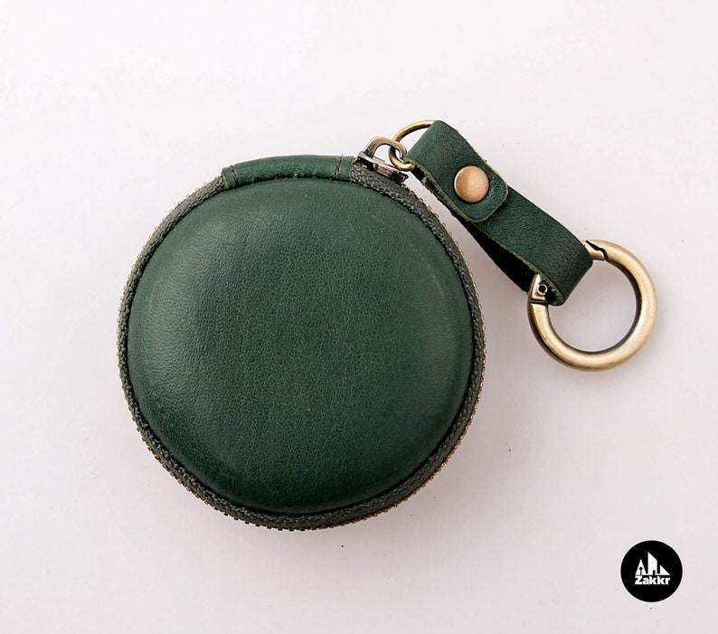 Leather earbud holder Leather coin purse Earphone organizer Etsy