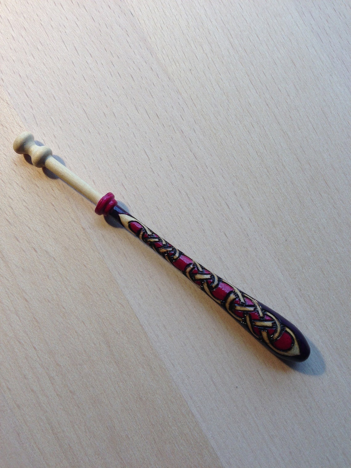 Keltische Spitze Spulen pyrographierte Spitze Spulen-lila | Etsy