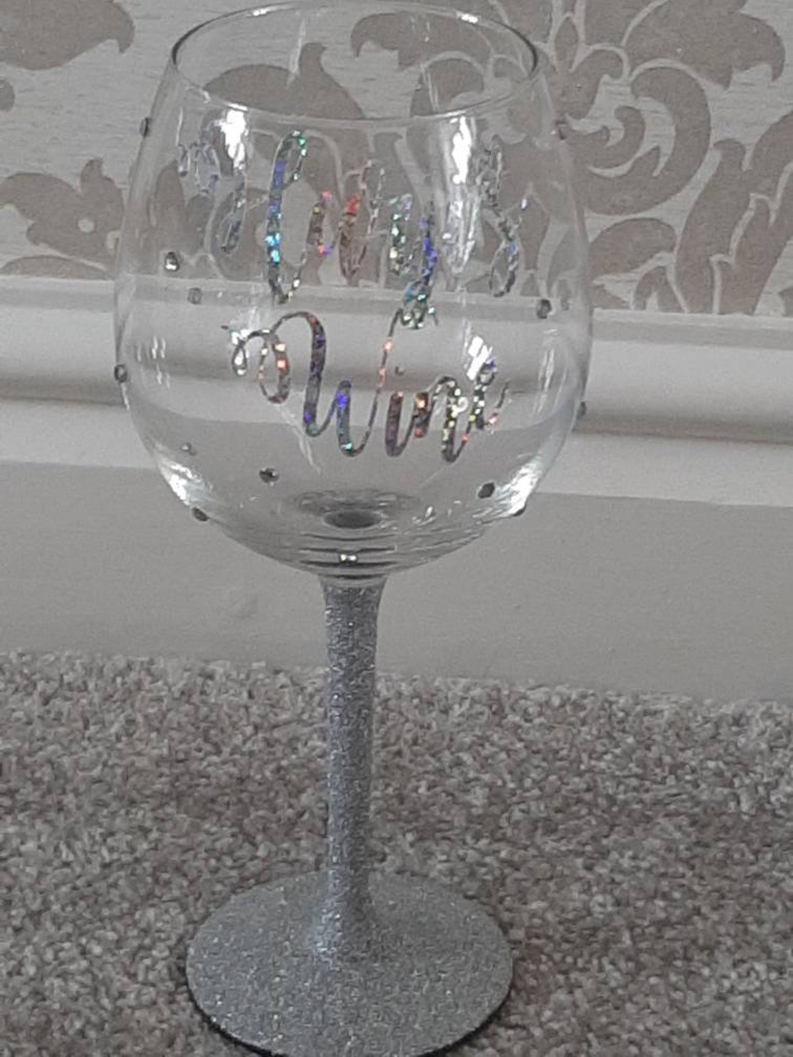 Personalised Very Large Balloon Wine Glass Etsy Israel