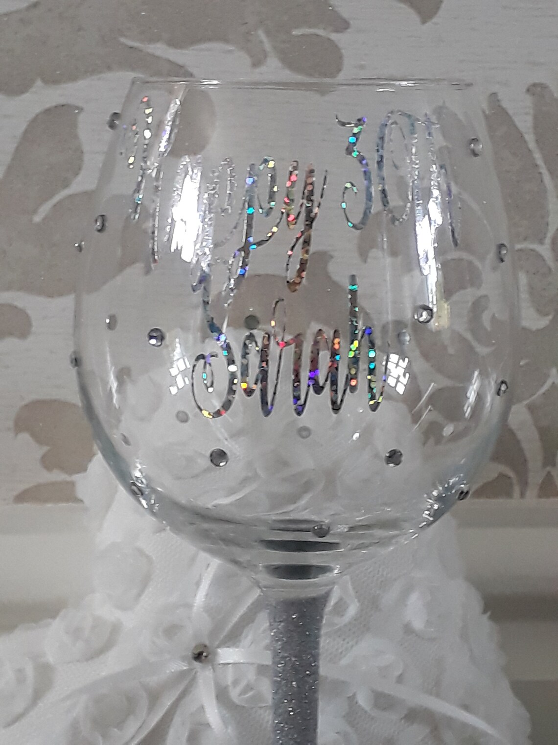 Personalised Very Large Balloon Wine Glass Etsy Israel