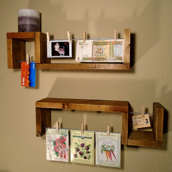 Reclaimed Wood Floating Shelves Etsy