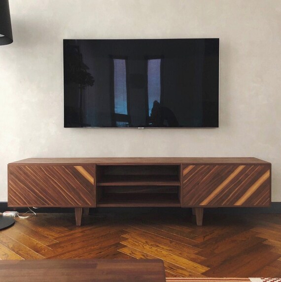 Walnut Sideboard Media Console Media Center TV Unit