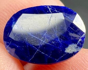 4.5 Carat Faceted Lazurite Cut Gemstone From Badakhshan Afghanistan