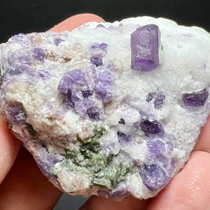 257 Carat Fluorescent Scapolite Crystal Specimen With Diopside From Badakhshan Afghanistan
