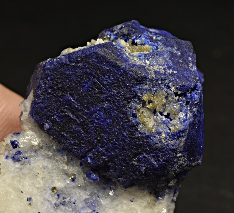 164 Carat Lazurite Crystals Specimen With Fluorescent Phlogopite & Pyrite From Badakhshan Afghanistan image 1