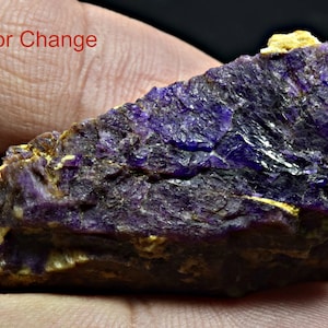 89 Carat Sharp Fluorescent Phosphorescent Deep Color Change Hackmanite Winchite Crystal Badakhshan Afghanistan