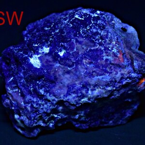 212 Carat Fluorescent Phosphorescent Blue Hackmanite Crystal With Lazurite And Pyrite From Badakhshan Afghanistan image 4
