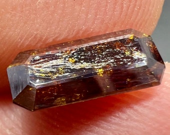 1.6 Carat Faceted Rutile Cut Gemstone From Pakistan